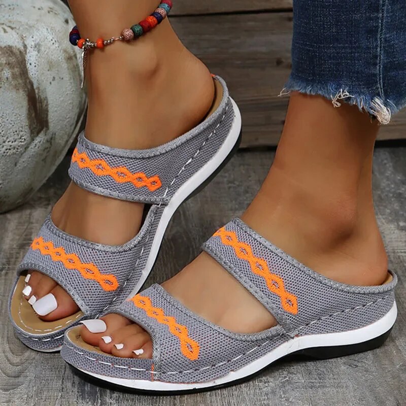 Damen Orthopädische Sandalen – Bequem, Fußfreundlich & Stilvoll – Echtleder, Rutschfest – Größe 36–43 – Ideal für Sommer & Alltag
