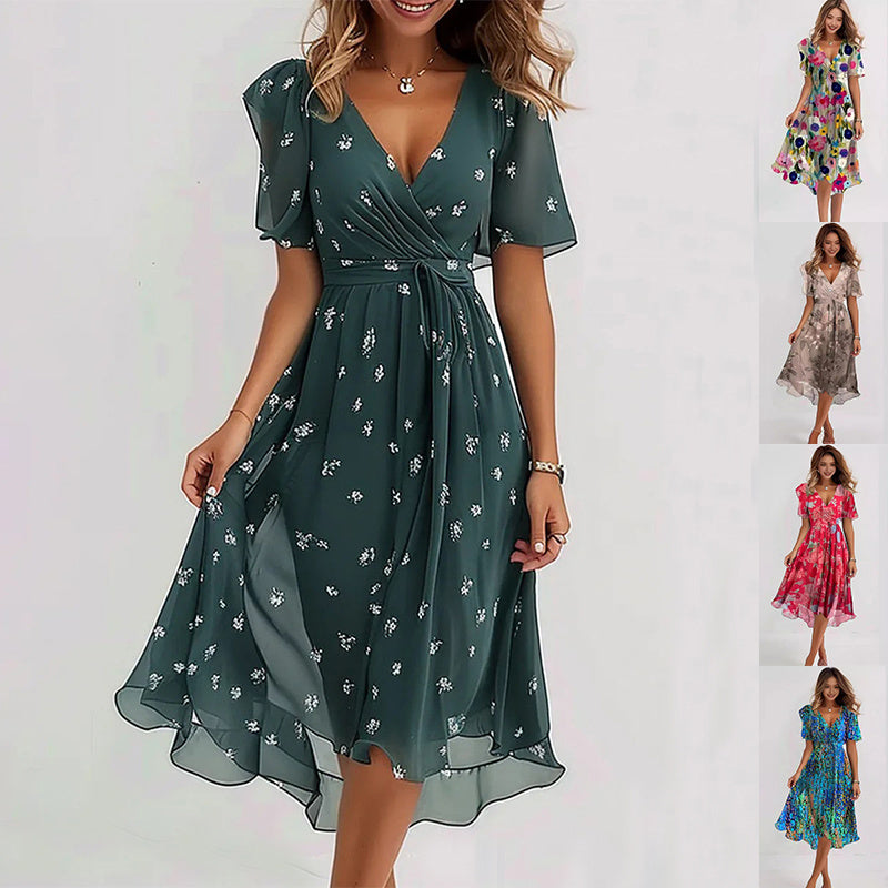 Leichtes und Elegantes Sommerkleid für Damen – Fließender Stoff, Größe S–XXL Perfekt für Urlaub, Events & Freizeit