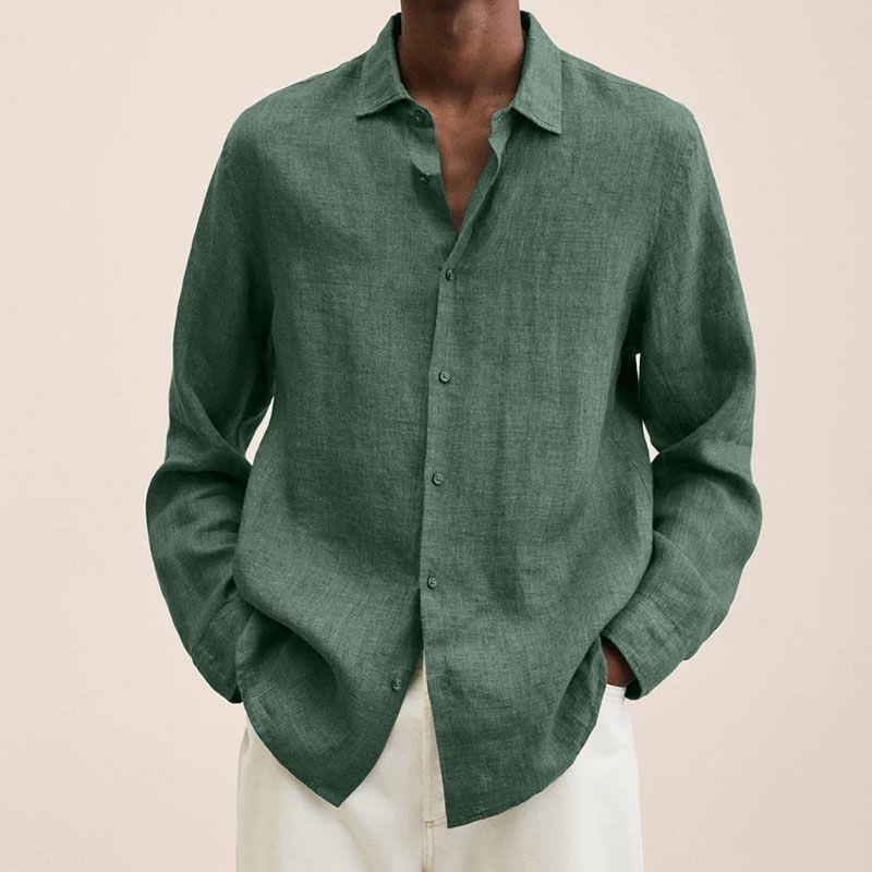 Elegantes Herren Leinenhemd – Luftig, Stilvoll & Atmungsaktiv – Ideal für Sommer, Büro & Urlaub – Größe S–XXL