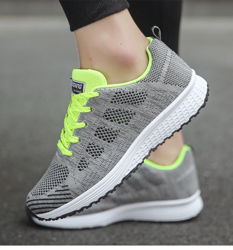 Ergonomische Damen Schuhe – Leichte Freizeitschuhe mit Komfort-Sohle – Atmungsaktiv, Größe 36–42