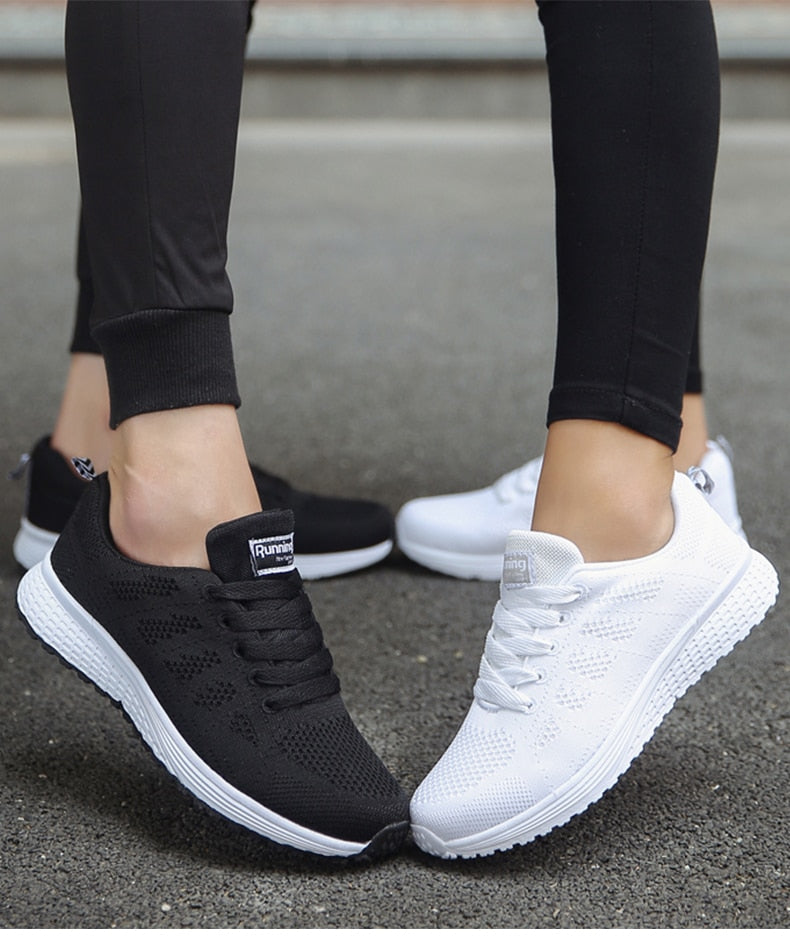 Ergonomische Damen Schuhe – Leichte Freizeitschuhe mit Komfort-Sohle – Atmungsaktiv, Größe 36–42
