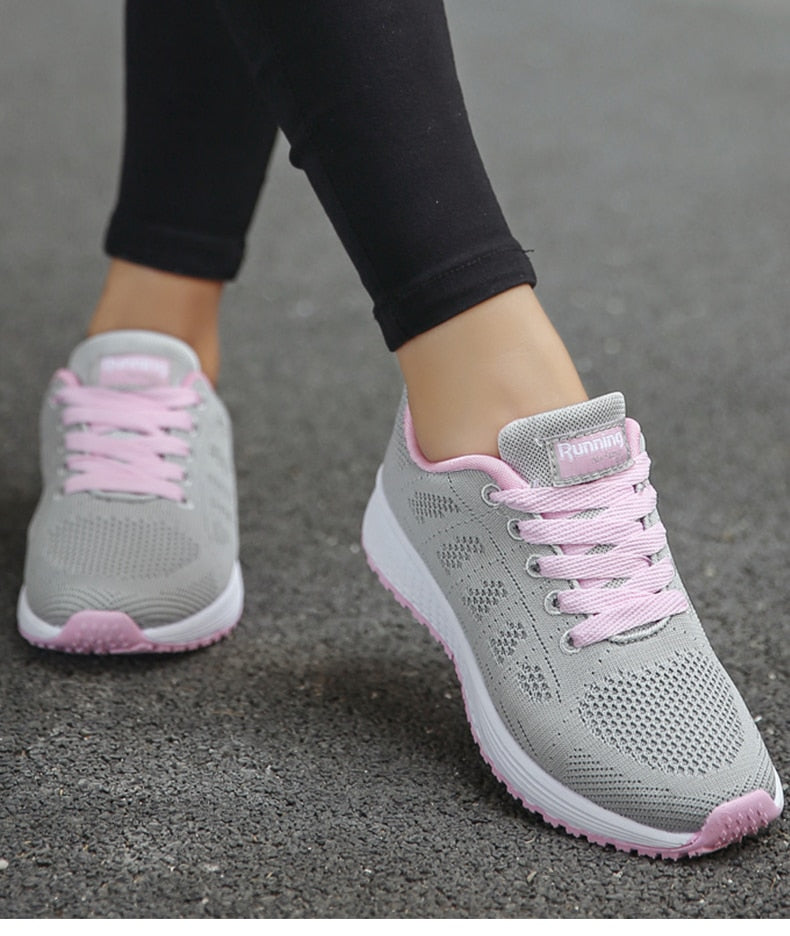 Ergonomische Damen Schuhe – Leichte Freizeitschuhe mit Komfort-Sohle – Atmungsaktiv, Größe 36–42