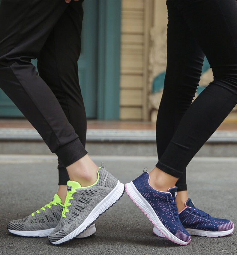 Ergonomische Damen Schuhe – Leichte Freizeitschuhe mit Komfort-Sohle – Atmungsaktiv, Größe 36–42