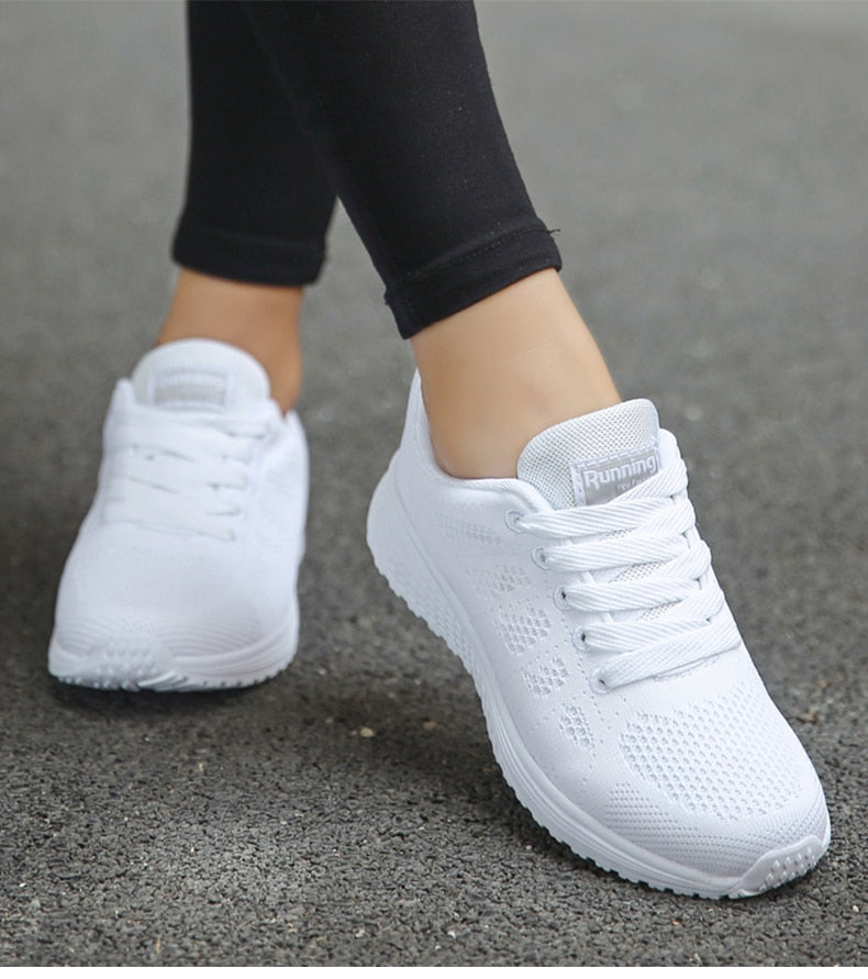 Ergonomische Damen Schuhe – Leichte Freizeitschuhe mit Komfort-Sohle – Atmungsaktiv, Größe 36–42
