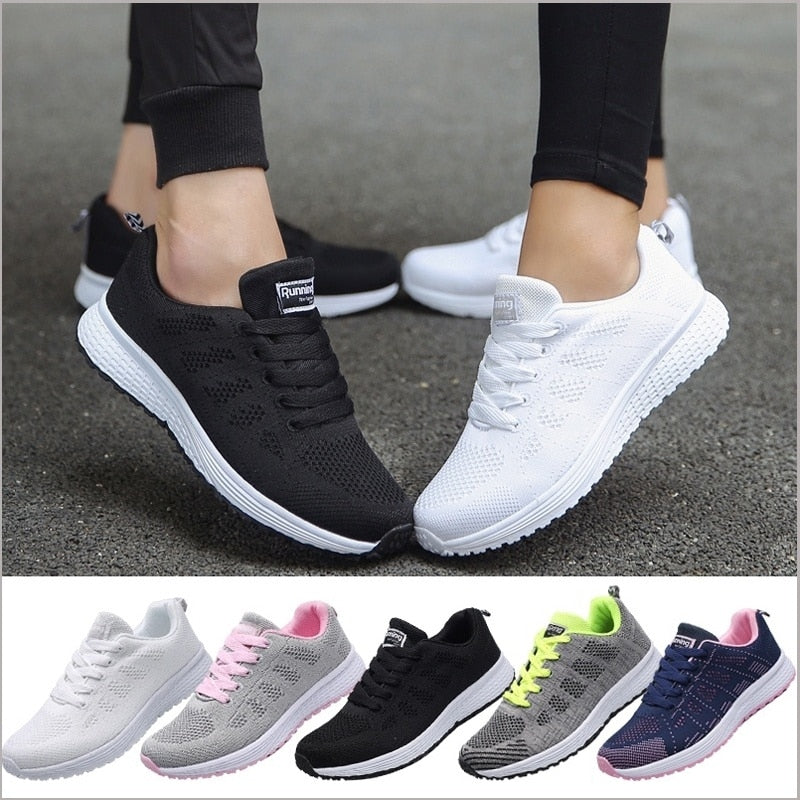 Ergonomische Damen Schuhe – Leichte Freizeitschuhe mit Komfort-Sohle – Atmungsaktiv, Größe 36–42