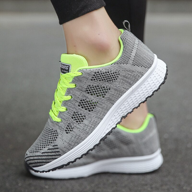 Ergonomische Damen Schuhe – Leichte Freizeitschuhe mit Komfort-Sohle – Atmungsaktiv, Größe 36–42