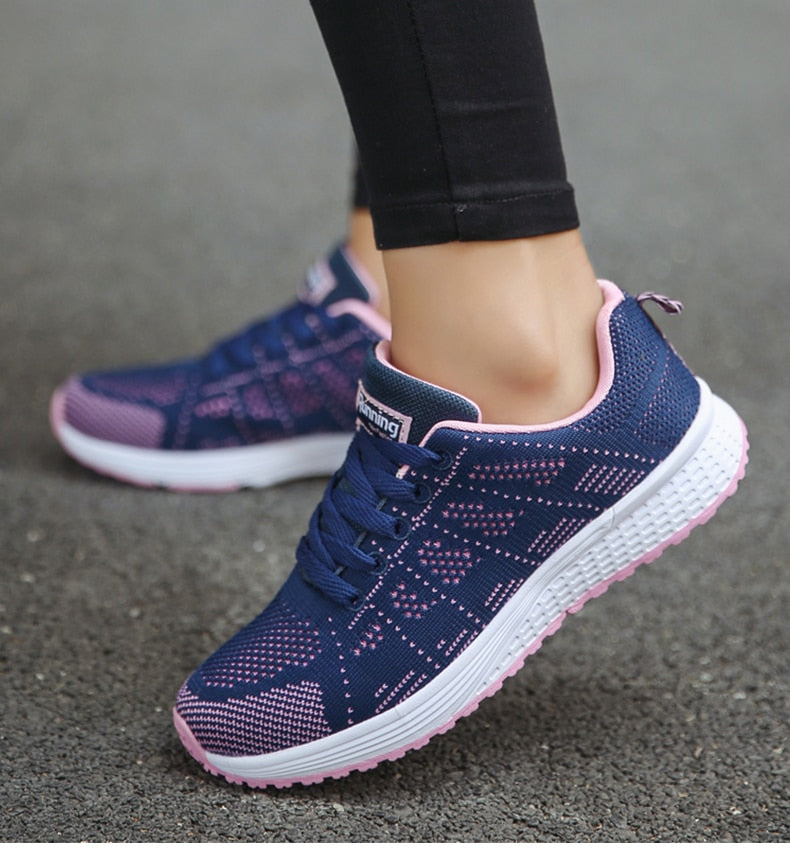 Ergonomische Damen Schuhe – Leichte Freizeitschuhe mit Komfort-Sohle – Atmungsaktiv, Größe 36–42