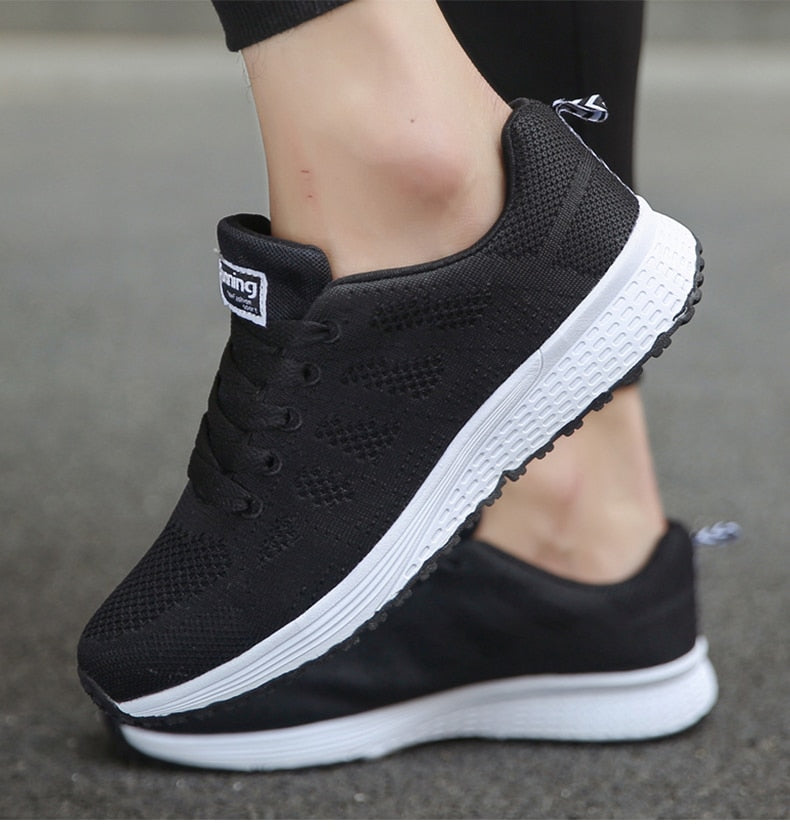 Ergonomische Damen Schuhe – Leichte Freizeitschuhe mit Komfort-Sohle – Atmungsaktiv, Größe 36–42