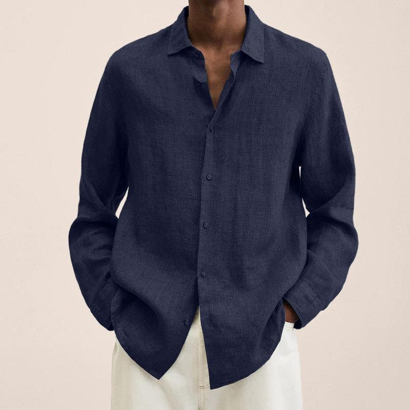 Elegantes Herren Leinenhemd – Luftig, Stilvoll & Atmungsaktiv – Ideal für Sommer, Büro & Urlaub – Größe S–XXL