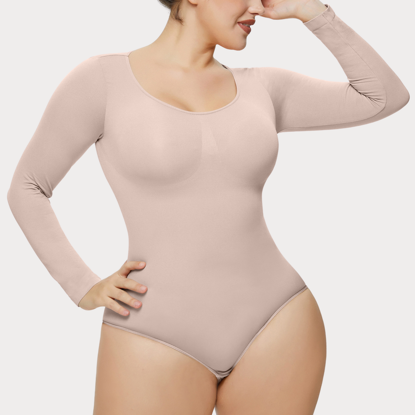 Longsleeve Bodysuit Shapewear – Nahtlose Kontrolle – Verschiedene Farben – Damen – Größe S-3XL
