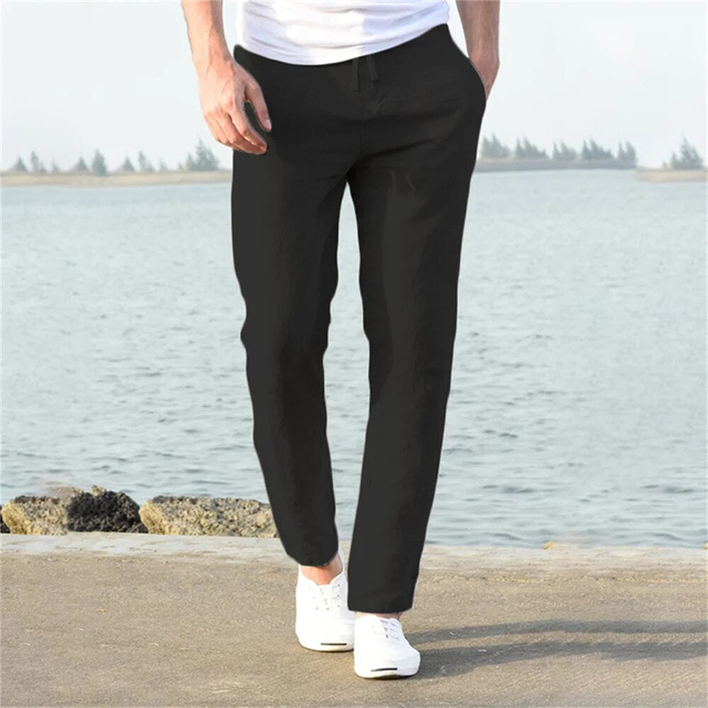 Leichte Herren Leinenhose – Casual & Komfortabel – Atmungsaktiv, Sommer, Größe M–XXL