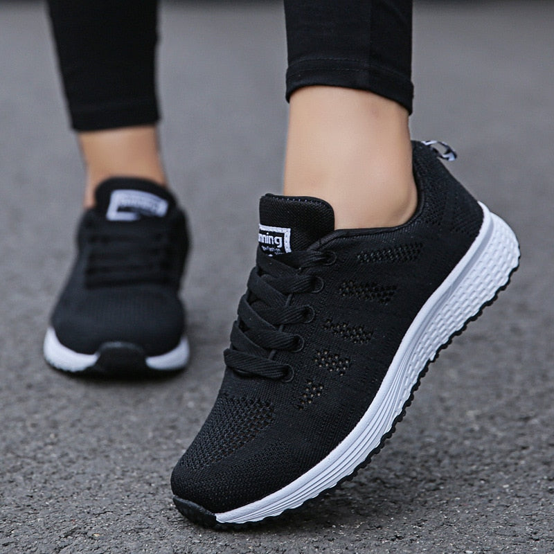 Ergonomische Damen Schuhe – Leichte Freizeitschuhe mit Komfort-Sohle – Atmungsaktiv, Größe 36–42