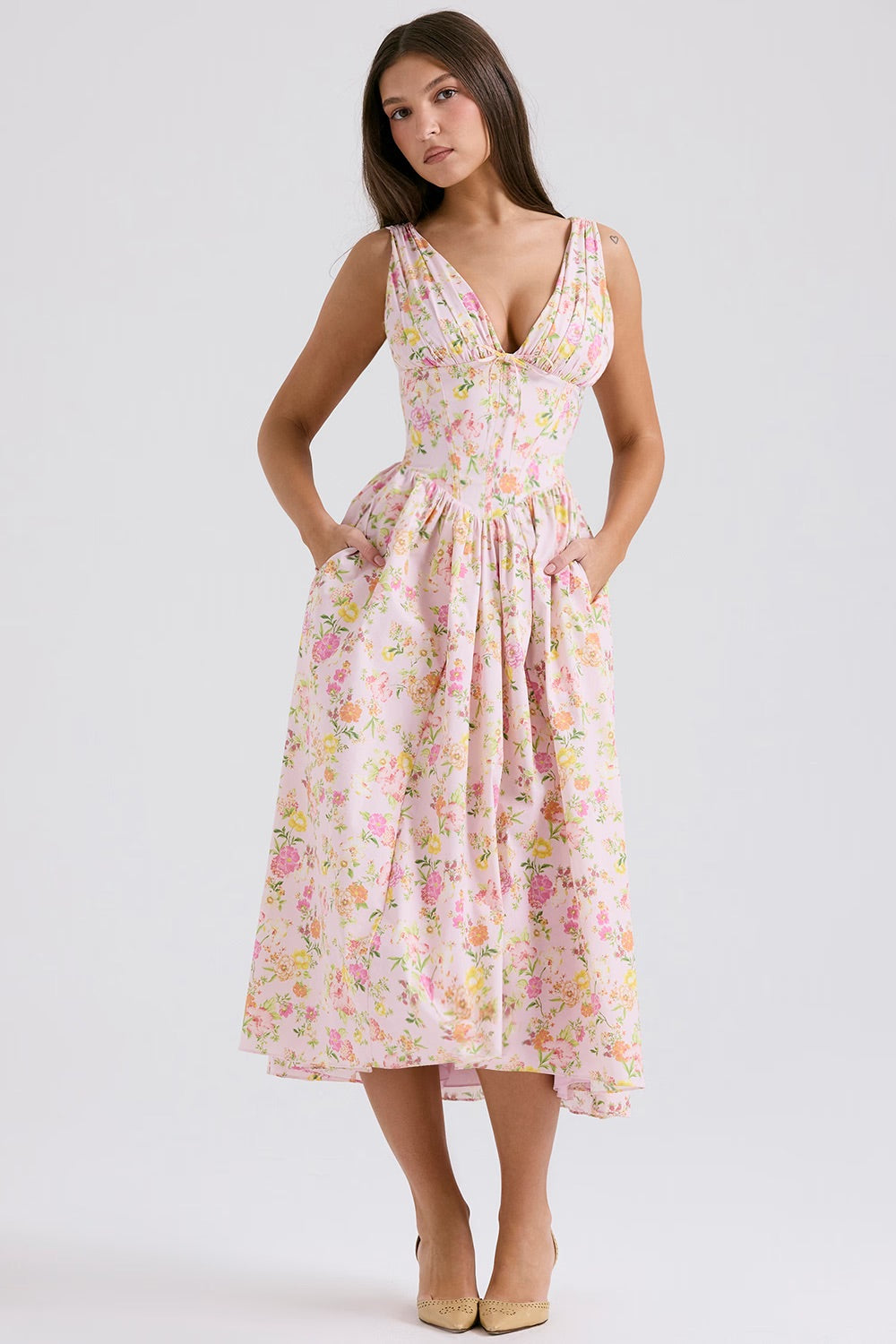 Elegantes Sommerkleid Damen – Leicht, Luftig & Festlich – Ideal für Hochzeit & Urlaub