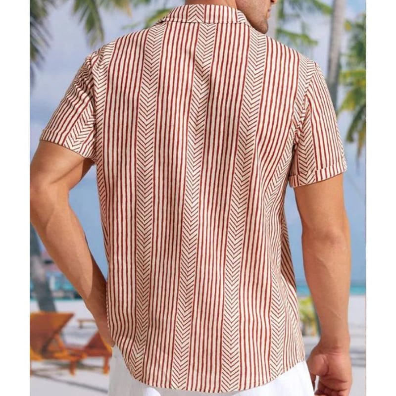 Herren Kurzarmhemd – Retro Look & Lässig – Sommerhemd mit Vintage-Style – Stylisch & Bequem – Größe S–XXL