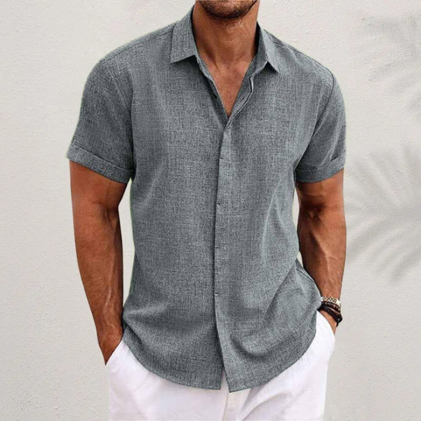 Sommer Hemd für Herren – Button-up Design, Leichter Stoff, Kurzarm – Größe S–XXL – Perfekt für Sommer, Freizeit & Urlaub
