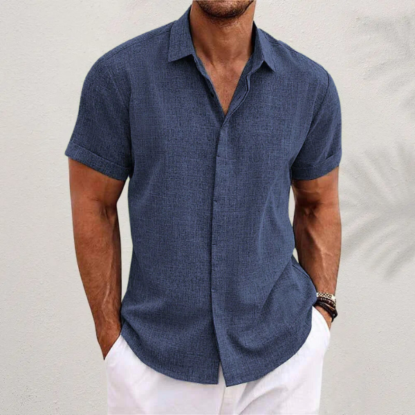 Sommer Hemd für Herren – Button-up Design, Leichter Stoff, Kurzarm – Größe S–XXL – Perfekt für Sommer, Freizeit & Urlaub