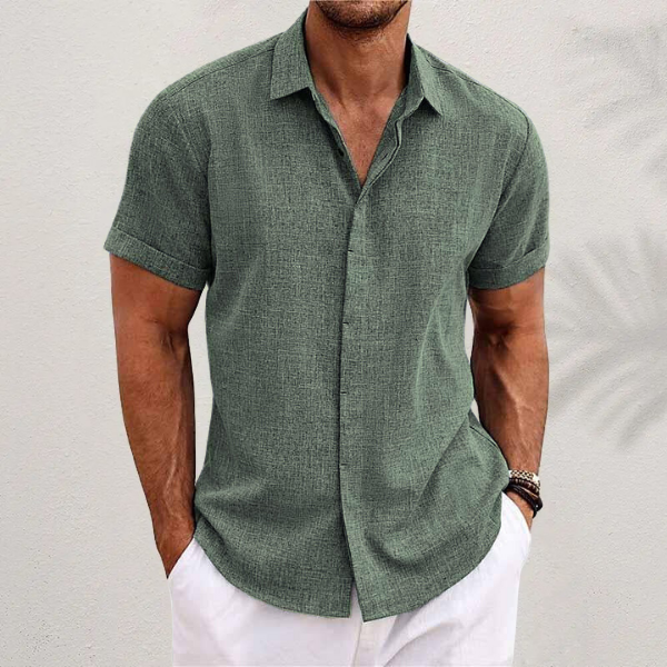 Sommer Hemd für Herren – Button-up Design, Leichter Stoff, Kurzarm – Größe S–XXL – Perfekt für Sommer, Freizeit & Urlaub