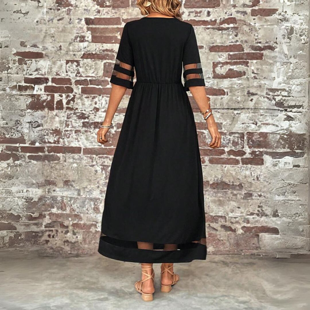 Elegantes Damen Maxikleid – Fließender Stoff, Bodenlang & Leicht – Größe S–3XL – Ideal für Sommer, Hochzeit & Events
