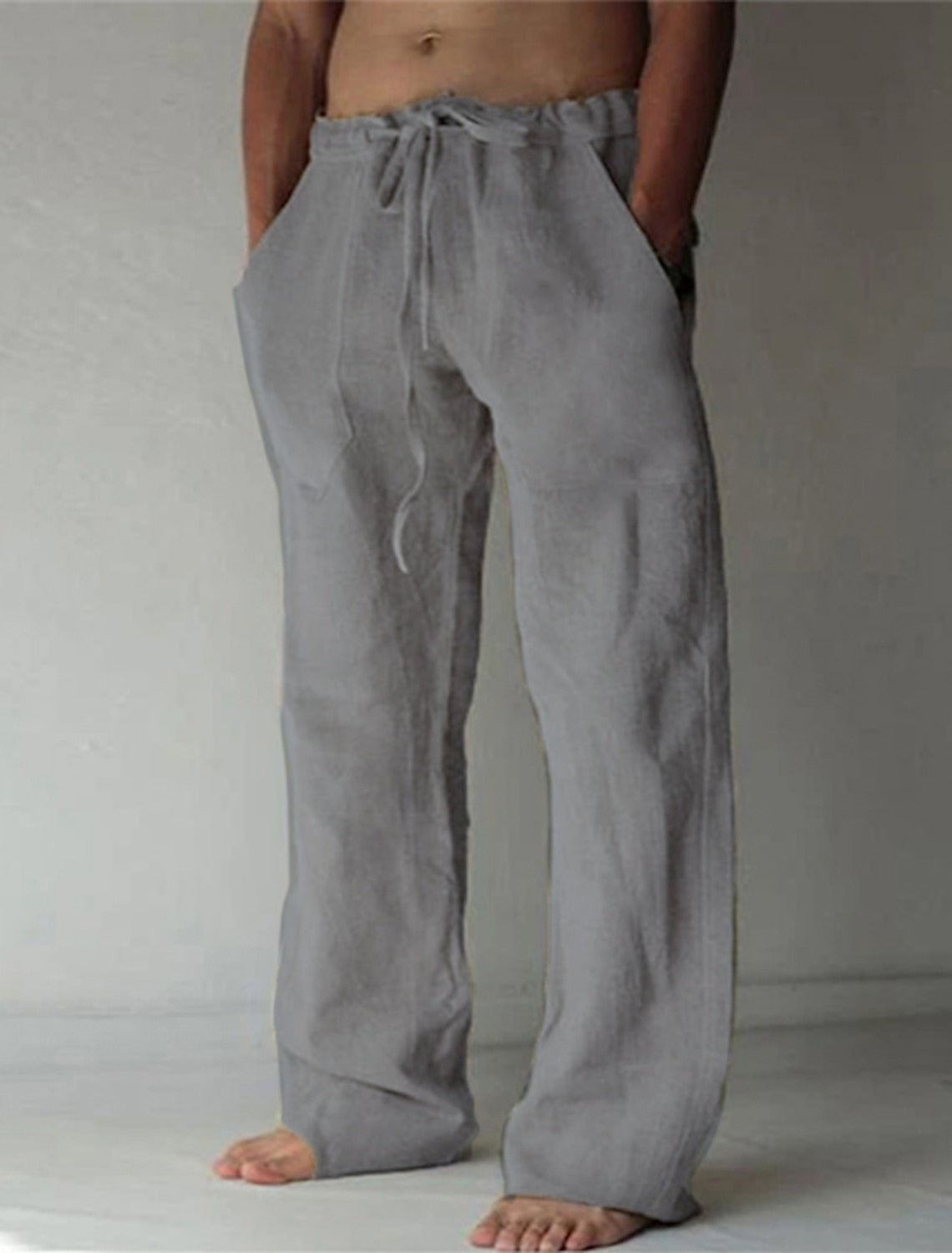Lässige Herren Leinenhose – Leicht, Atmungsaktiv & Bequem – Sommerhose für Freizeit & Urlaub – Größe S–XXL
