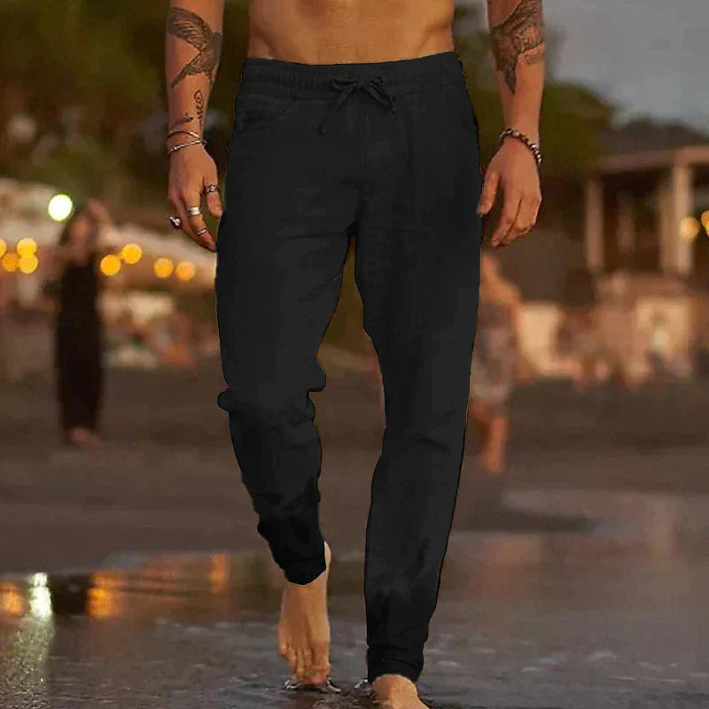 Herren Leinenhose – Komfortabel, Lässig, Atmungsaktiv – Leichtes Material, Verschiedene Farben – Größe S–XXL