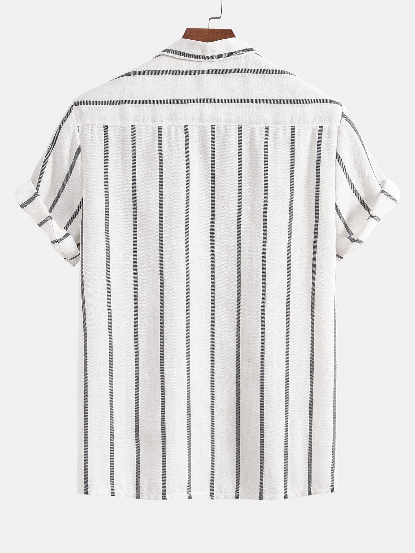 Gestreiftes Herren Kurzarmhemd & Shorts Set – Zweiteilig, Leicht & Stylisch – Sommerlook für Freizeit & Urlaub – Größe S–XXL