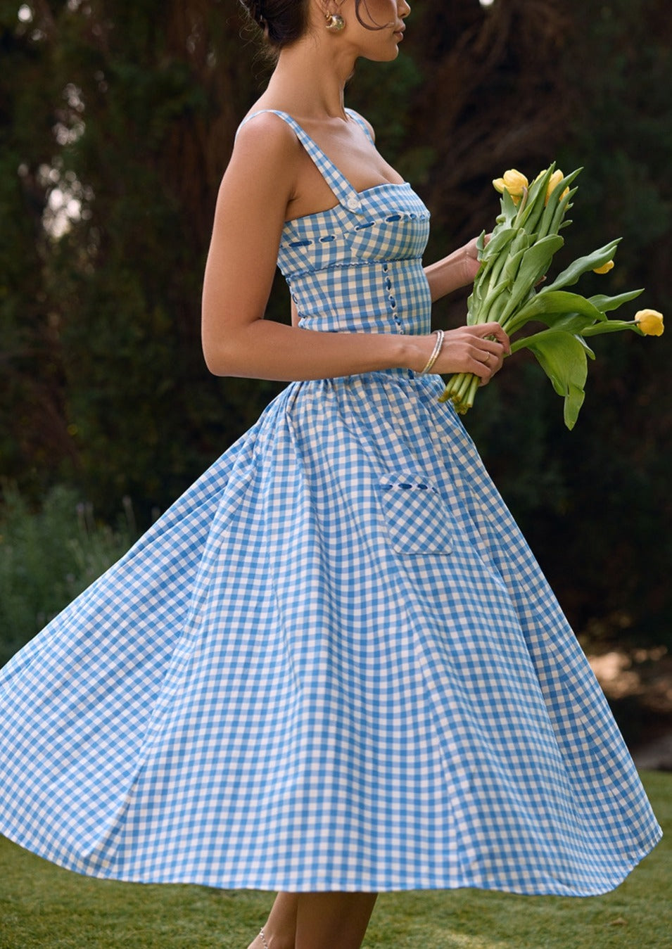 Ärmelloses Damen Sommerkleid – Leichtes Midi-Sundress für Alltag & Urlaub – Größe S–L – Luftig & Bequem