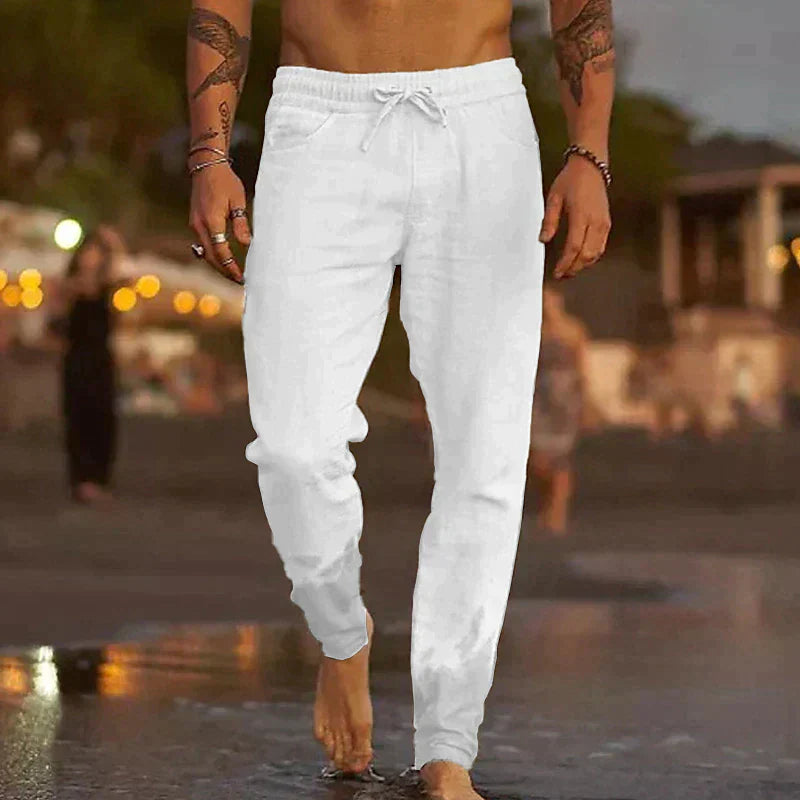Herren Leinenhose – Komfortabel, Lässig, Atmungsaktiv – Leichtes Material, Verschiedene Farben – Größe S–XXL