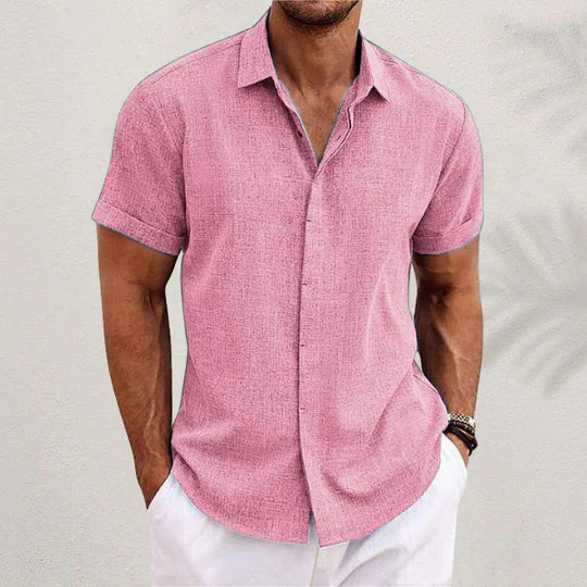 Sommer Hemd für Herren – Button-up Design, Leichter Stoff, Kurzarm – Größe S–XXL – Perfekt für Sommer, Freizeit & Urlaub