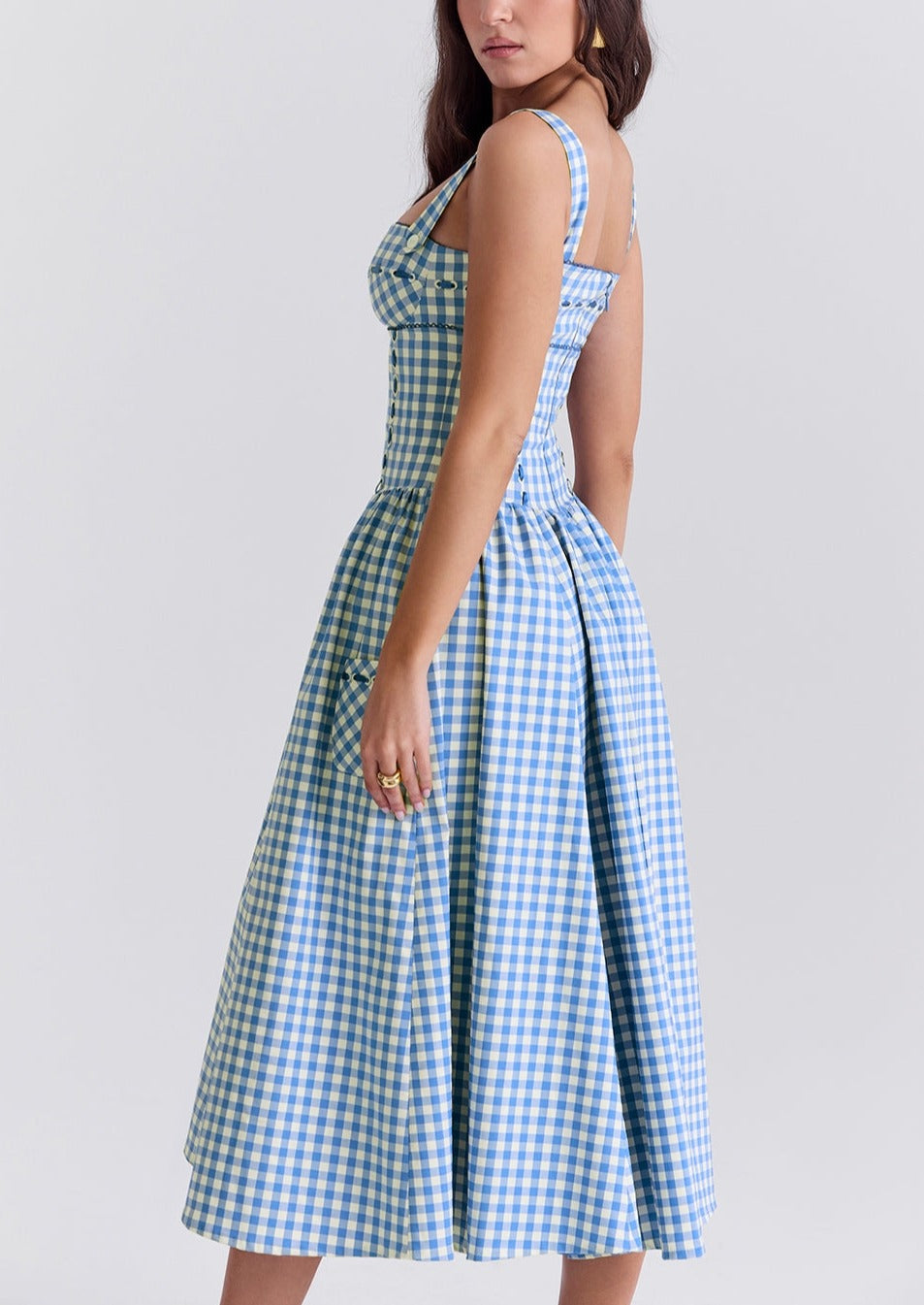 Ärmelloses Damen Sommerkleid – Leichtes Midi-Sundress für Alltag & Urlaub – Größe S–L – Luftig & Bequem