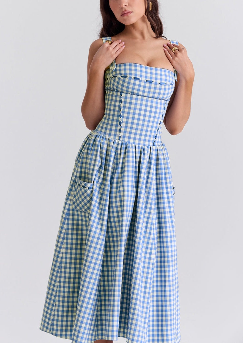 Ärmelloses Damen Sommerkleid – Leichtes Midi-Sundress für Alltag & Urlaub – Größe S–L – Luftig & Bequem