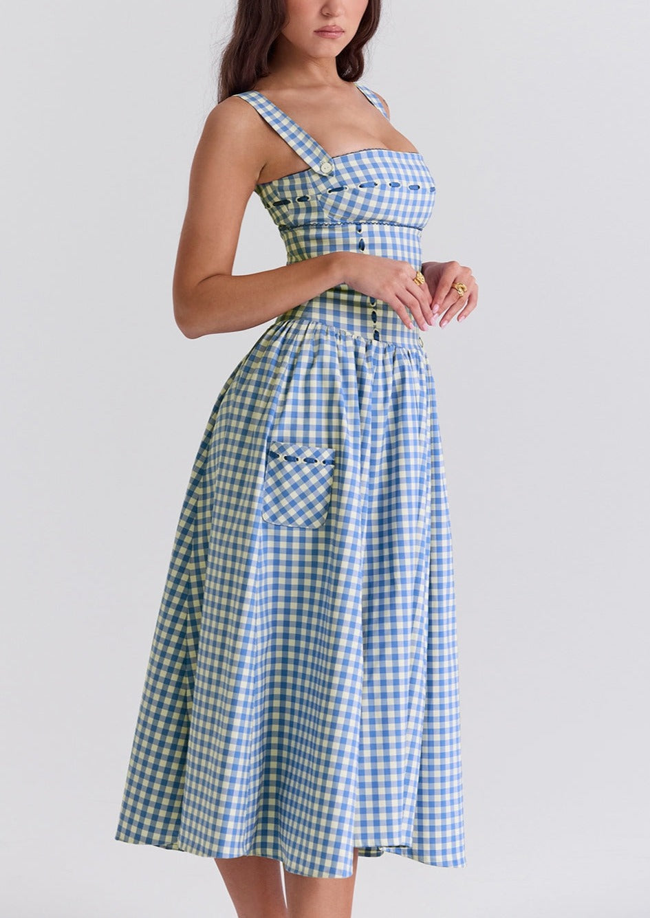 Ärmelloses Damen Sommerkleid – Leichtes Midi-Sundress für Alltag & Urlaub – Größe S–L – Luftig & Bequem