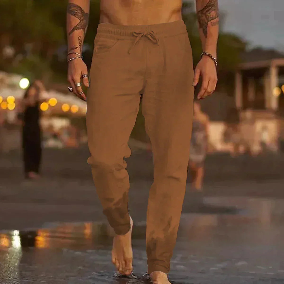 Herren Leinenhose – Komfortabel, Lässig, Atmungsaktiv – Leichtes Material, Verschiedene Farben – Größe S–XXL