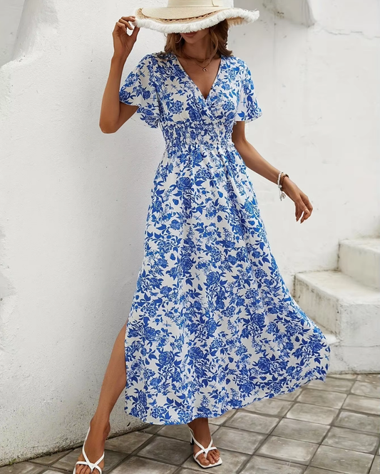 Chic & Lässiges Blumenmuster Kleid – Leichter Stoff, Perfekt für Sonnige Tage – Größe S–XL – Ideal für Sommer, Urlaub & Alltag