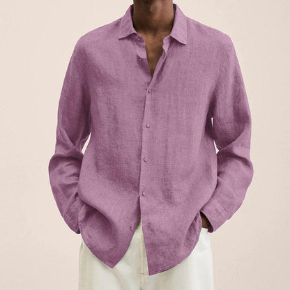 Elegantes Herren Leinenhemd – Luftig, Stilvoll & Atmungsaktiv – Ideal für Sommer, Büro & Urlaub – Größe S–XXL