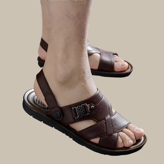 Bequeme Herren Sandalen mit Schnalle – Verstellbar, Rutschfest & Komfortabel – Größe 40–47 – Ideal für Sommer, Freizeit & Urlaub