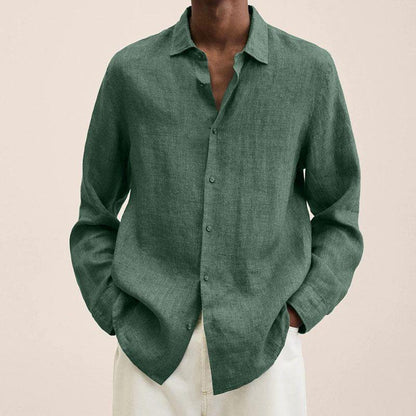 Elegantes Herren Leinenhemd – Luftig, Stilvoll & Atmungsaktiv – Ideal für Sommer, Büro & Urlaub – Größe S–XXL