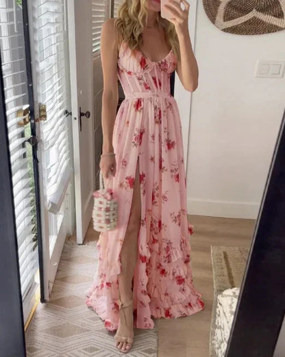 Elegantes Damenkleid für Zeitlosen Stil und Komfort – Fließender Stoff, – Größe S–XL – Ideal für Events, Abendgarderobe & Alltag