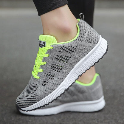 Ergonomische Damen Schuhe – Leichte Freizeitschuhe mit Komfort-Sohle – Atmungsaktiv, Größe 36–42