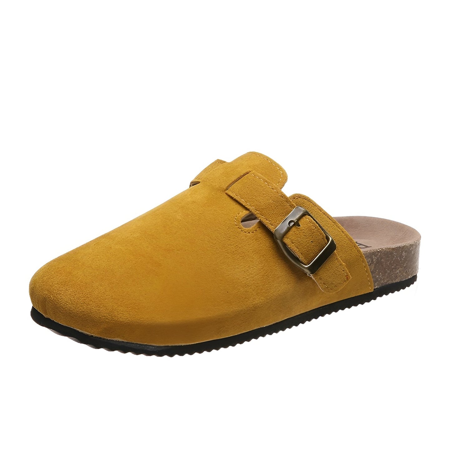 Orthopädische Damen Clogs mit Fußbett – Bequeme Hausschuhe mit Korksohle & Schnalle – Rutschfest & ergonomisch – Größen 36–42