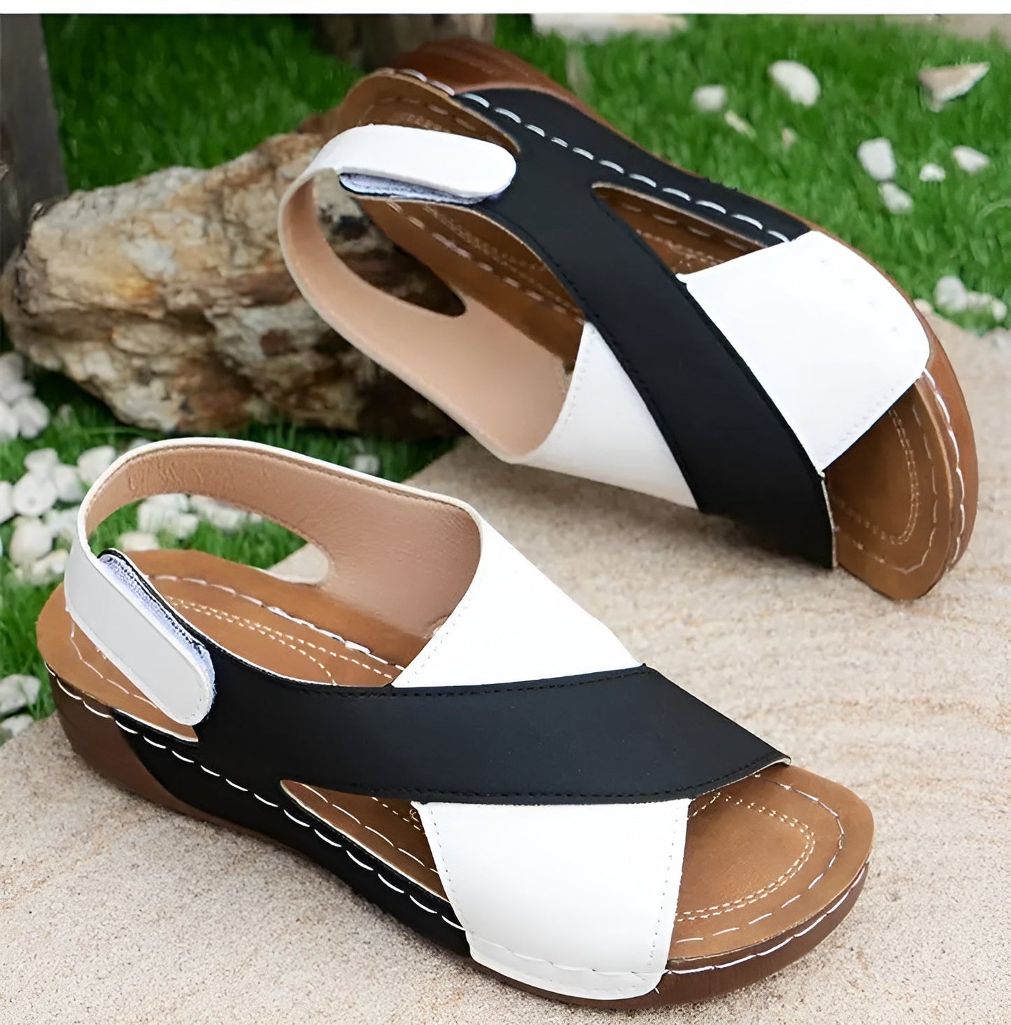 Orthopädische Damen-Sandalen – Bequeme Sommerschuhe mit Fußbett & Dämpfung – Stilvoll, rutschfest, atmungsaktiv – Größen 36–43
