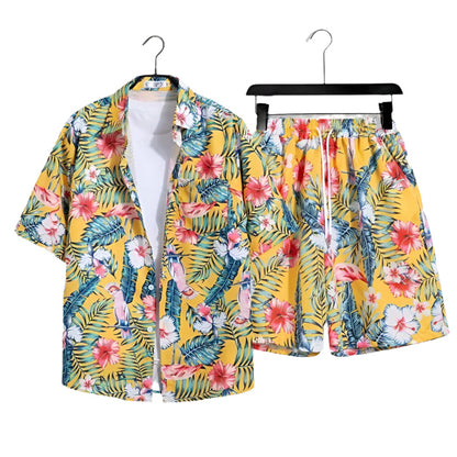 Sommer-Outfit-Set für Männer – Hemd & Shorts – Leicht, Atmungsaktiv & Modisch – Größe S–XXL – Perfekt für Urlaub, Freizeit & Alltag