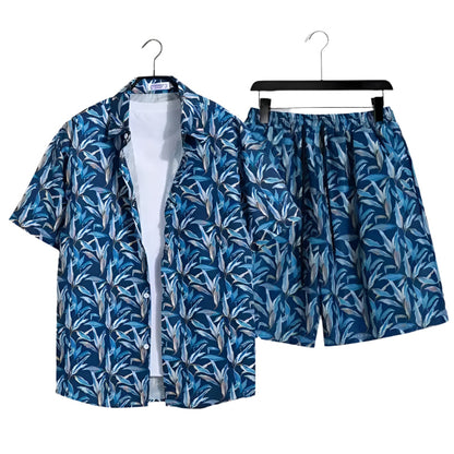 Sommer-Outfit-Set für Männer – Hemd & Shorts – Leicht, Atmungsaktiv & Modisch – Größe S–XXL – Perfekt für Urlaub, Freizeit & Alltag