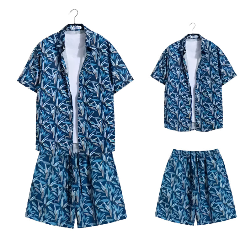 Sommer-Outfit-Set für Männer – Hemd & Shorts – Leicht, Atmungsaktiv & Modisch – Größe S–XXL – Perfekt für Urlaub, Freizeit & Alltag