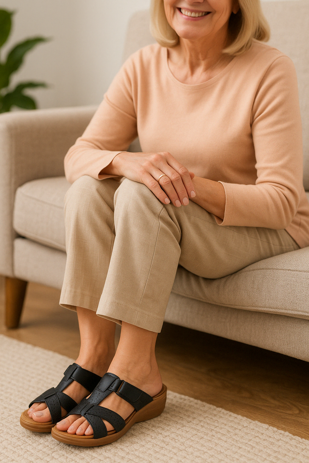Ergonomische Damensandalen für Schmerzlinderung – Komfortabel,  Rutschfest Ideal für Gelenk- & Fußgesundheit – Größe 36–43