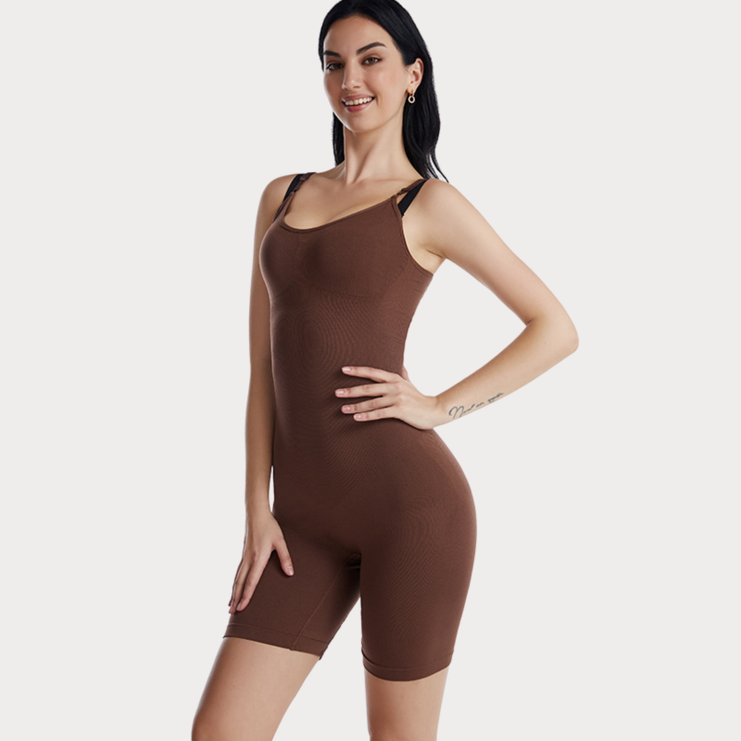 Bodysuit mit Hose Shapewear Schwarz/Beige/Braun – Damen – Größe S-3XL