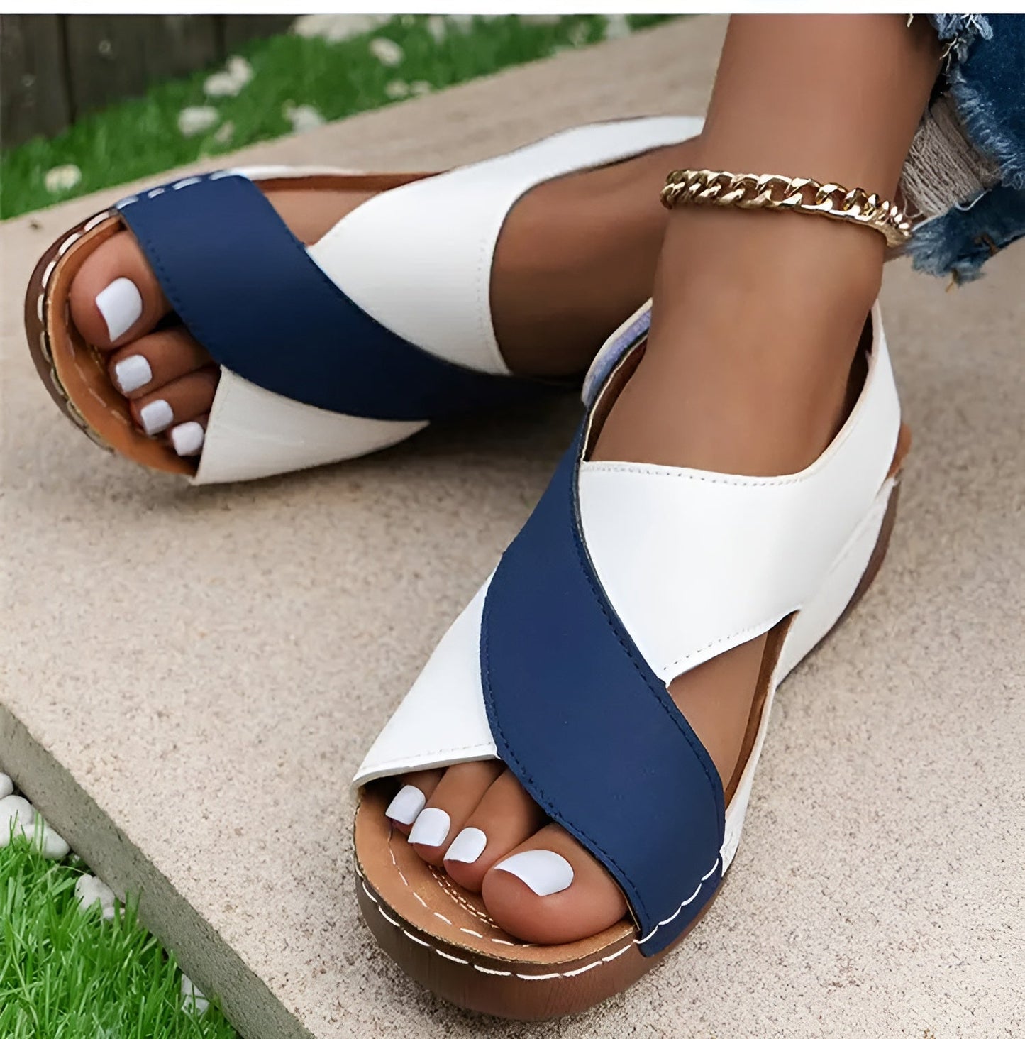 Orthopädische Damen-Sandalen – Bequeme Sommerschuhe mit Fußbett & Dämpfung – Stilvoll, rutschfest, atmungsaktiv – Größen 36–43