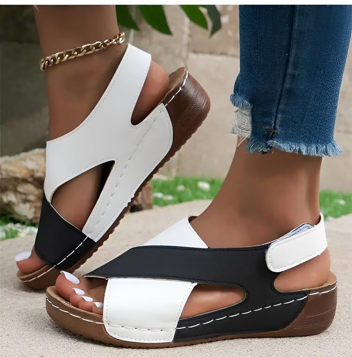 Orthopädische Damen-Sandalen – Bequeme Sommerschuhe mit Fußbett & Dämpfung – Stilvoll, rutschfest, atmungsaktiv – Größen 36–43