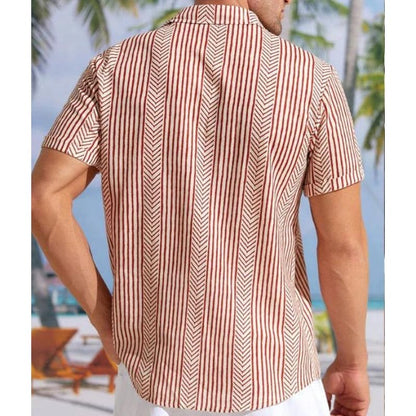 Herren Kurzarmhemd – Retro Look & Lässig – Sommerhemd mit Vintage-Style – Stylisch & Bequem – Größe S–XXL