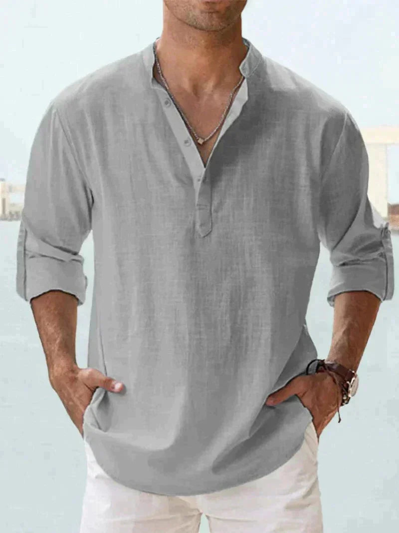 Herren Sommerhemd – Leichter Stoff, Modischer Schnitt – Größe S–5XL – Perfekt für Sommer, Urlaub & Freizeit