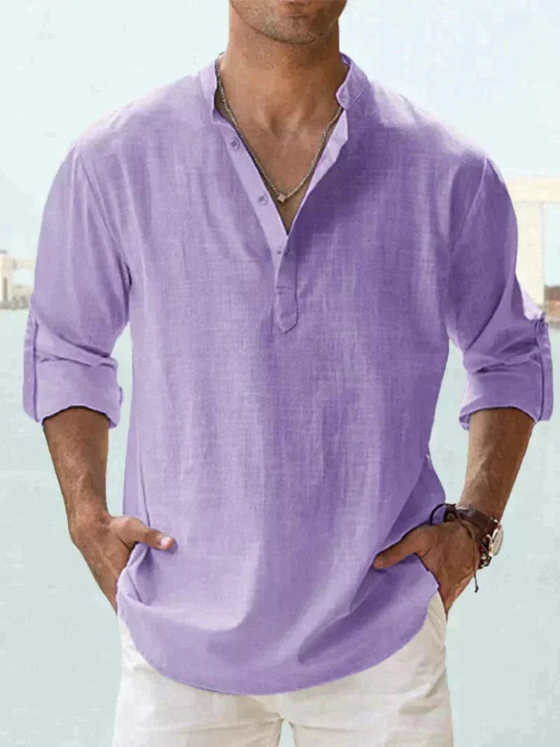 Herren Sommerhemd – Leichter Stoff, Modischer Schnitt – Größe S–5XL – Perfekt für Sommer, Urlaub & Freizeit